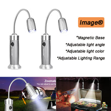 Load image into Gallery viewer, 2pack BBQ Grill Light Portable Camping LED Flashlight Goose Neck Outdoor Lamp