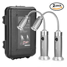 Load image into Gallery viewer, 2pack BBQ Grill Light Portable Camping LED Flashlight Goose Neck Outdoor Lamp