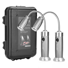 Load image into Gallery viewer, 2pack BBQ Grill Light Portable Camping LED Flashlight Goose Neck Outdoor Lamp