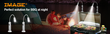 Load image into Gallery viewer, 2pack BBQ Grill Light Portable Camping LED Flashlight Goose Neck Outdoor Lamp