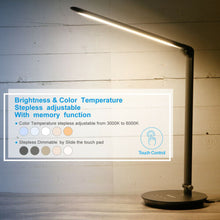Load image into Gallery viewer, Foldable AC LED Desk Table Lamp Adjustable Touch Reading USB Rechargeable Port