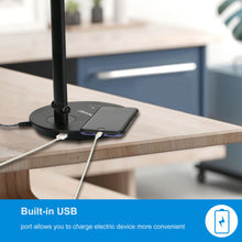 Load image into Gallery viewer, Foldable AC LED Desk Table Lamp Adjustable Touch Reading USB Rechargeable Port