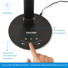 Load image into Gallery viewer, Foldable AC LED Desk Table Lamp Adjustable Touch Reading USB Rechargeable Port