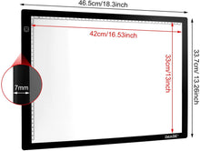 Load image into Gallery viewer, A3 Light Box Magnetic Artcraft Tracing Adjustable LED Light PadBoard Drawing