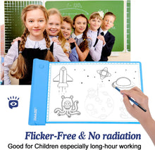 Load image into Gallery viewer, IMAGE Adjustable Light-up Tracing Pad Pink Coloring Board Gift Toys For Kid Girl