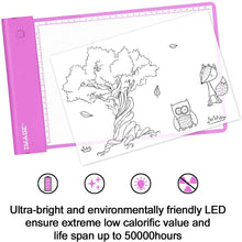 Load image into Gallery viewer, IMAGE Light-up Tracing Pad Pink Coloring Drawing Art Gift Toy Girls Boys Age 6+