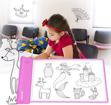 Load image into Gallery viewer, IMAGE Light-up Tracing Pad Pink Coloring Drawing Art Gift Toy Girls Boys Age 6+