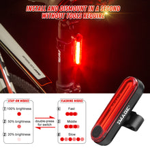 Load image into Gallery viewer, IMAGE Bike Bicycle Light Set with LED Headlights and Rear Lights USB Re-chargeable Waterproof Headlamp Taillight for Cycling Camping
