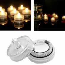 Load image into Gallery viewer, 10PCS Warm White Submersible Waterproof LED Tea Lights Flameless Candles