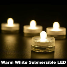 Load image into Gallery viewer, 10PCS Warm White Submersible Waterproof LED Tea Lights Flameless Candles