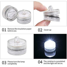 Load image into Gallery viewer, 10PCS Warm White Submersible Waterproof LED Tea Lights Flameless Candles