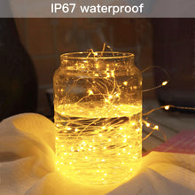 Load image into Gallery viewer, Warm White  USB Remote Control 3*3M 300LED String Lights Waterproof