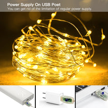 Load image into Gallery viewer, Warm White  USB Remote Control 3*3M 300LED String Lights Waterproof