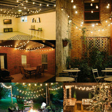Load image into Gallery viewer, 48ft LED 15x S14 Bulbs Globe String Lights Commercial Grade Patio Outdoor Garden