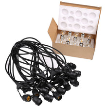Load image into Gallery viewer, 48 FT LED String Lights Outdoor Patio Yard Commercial Grade Waterproof Bulbs