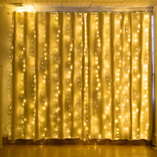 Load image into Gallery viewer, 19.6*6.6FT 448LED Warm White Waterproof String Fairy Curtain Lights Window Xmas Decor