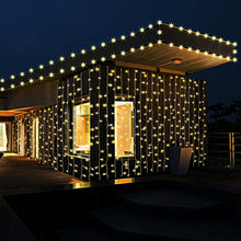 Load image into Gallery viewer, 19.6*6.6FT 448LED Warm White Waterproof String Fairy Curtain Lights Window Xmas Decor