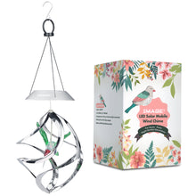 Load image into Gallery viewer, AGPtek Hummingbird Win Wind Chime Color Changing Solar Hanging Lights Xmas Gifts for Decor Home Garden Patio Yard Indoor Outdoor