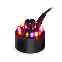 Load image into Gallery viewer, 12 LED Mist Maker Fogger Water Fountain Pond Fog Machine Atomizer Air Humidifier