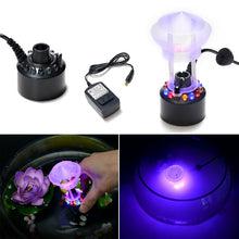 Load image into Gallery viewer, 12 LED Mist Maker Fogger Water Fountain Pond Fog Machine Atomizer Air Humidifier
