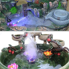 Load image into Gallery viewer, 12 LED Mist Maker Fogger Water Fountain Pond Fog Machine Atomizer Air Humidifier