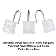 Load image into Gallery viewer, 12 Piece Decorative Shower Curtain Hooks Bathroom