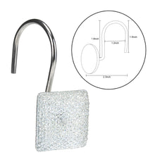 Load image into Gallery viewer, 12 Piece Decorative Shower Curtain Hooks Bathroom