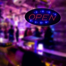 Load image into Gallery viewer, Agptek® LED OPEN Sign Electric Billboard Bright Advertising Board Flashing Window Display Sign,Two Modes,18.9Inchx9.84Inch