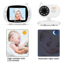 Load image into Gallery viewer, 3.5" Audio Video Baby Monitor Wireless Digital Camera Night Vision Safety Viewer