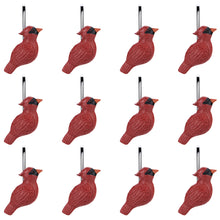Load image into Gallery viewer, Shower Curtain Hooks, AGPtEK 12 PCS Anti-Rust Decorative Shower Curtain Hooks for Home, Bathroom, Bedroom, Baby Room, Living Room & More –Red Bird