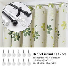 Load image into Gallery viewer, 12pcs Snowflake  Anti-Rust Round Shower Curtain Hooks for Home Bathroom Decor