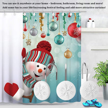 Load image into Gallery viewer, 12pcs Snowflake  Anti-Rust Round Shower Curtain Hooks for Home Bathroom Decor