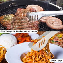 Load image into Gallery viewer, 14pcs BBQ Grill Tool Set Barbecue Kabob Skewers Tongs Spatulas Brush Cutting Kit