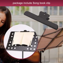 Load image into Gallery viewer, Foldable Adjustable Music Stand Sheet Holder Tripod Base Metal with Carry Bag