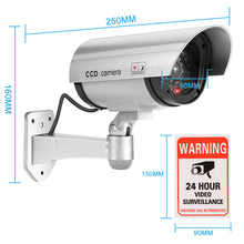 Load image into Gallery viewer, Fake Camera CCTV Surveillance System with LED Red Flashing Light