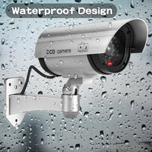 Load image into Gallery viewer, Fake Camera CCTV Surveillance System with LED Red Flashing Light