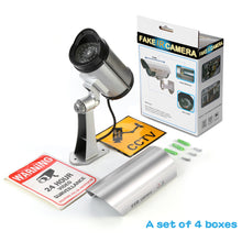 Load image into Gallery viewer, Fake Camera CCTV Surveillance System with LED Red Flashing Light