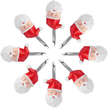 Load image into Gallery viewer, 12pcs Santa Claus Anti-Rust Shower Curtain Hooks for Home Bathroom Decorative