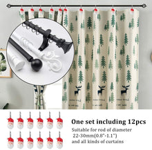 Load image into Gallery viewer, 12pcs Santa Claus Anti-Rust Shower Curtain Hooks for Home Bathroom Decorative