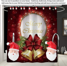 Load image into Gallery viewer, 12pcs Santa Claus Anti-Rust Shower Curtain Hooks for Home Bathroom Decorative