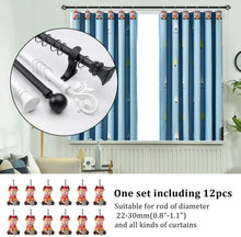 Load image into Gallery viewer, 12pcs Christmas Elk Shower Curtain Anti-Rust Hooks for Home Bathroom Decorative