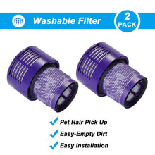 Load image into Gallery viewer, 2 Packs Vacuum Filter Replacement for Dyson V10 Cyclone Series V10 Absolute V10 Animal V10 Total Clean SV12