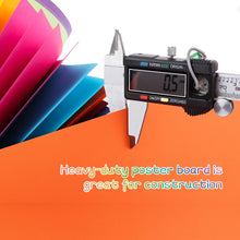 Load image into Gallery viewer, Image Poster Board 10 Assorted Colors A3 Size For Arts Crafts Exhibits (Pack of 50)