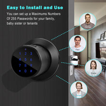 Load image into Gallery viewer, FITNATE Keyless Smart Fingerprint Lock Bluetooth Digital Code Door Deadbolt Lock with Keypad
