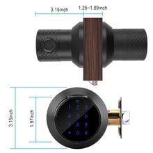 Load image into Gallery viewer, FITNATE Keyless Smart Fingerprint Lock Bluetooth Digital Code Door Deadbolt Lock with Keypad