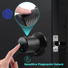 Load image into Gallery viewer, FITNATE Keyless Smart Fingerprint Lock Bluetooth Digital Code Door Deadbolt Lock with Keypad