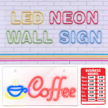 Load image into Gallery viewer, FITNATE Neon COFFEE Sign Light, 3D Art USB Powered LED Open Display Board Decorate