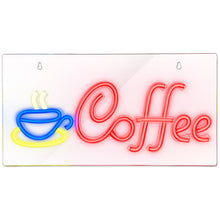 Load image into Gallery viewer, FITNATE Neon COFFEE Sign Light, 3D Art USB Powered LED Open Display Board Decorate