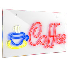 Load image into Gallery viewer, FITNATE Neon COFFEE Sign Light, 3D Art USB Powered LED Open Display Board Decorate