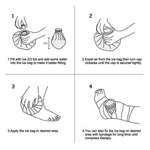 Load image into Gallery viewer, 3Pack Reusable Ice Bag Pain Relief Heat Pack Sports Injury First Aid 6 9 11 inch